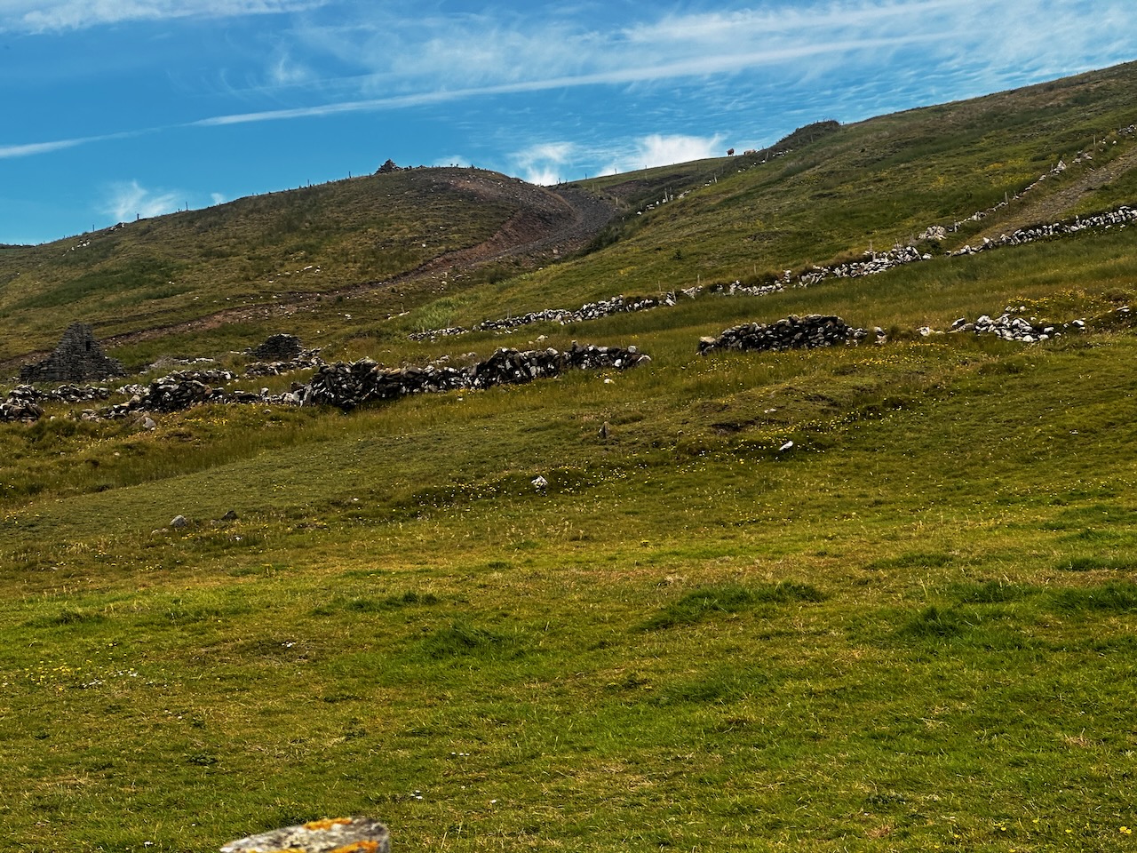 Ireland rolling landscape